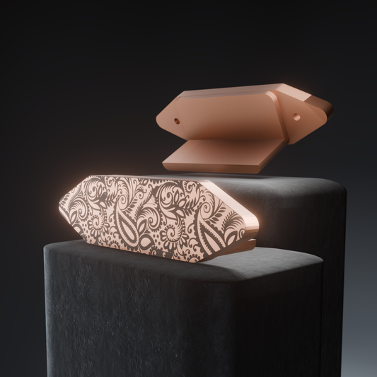 Copper Paisley Flat