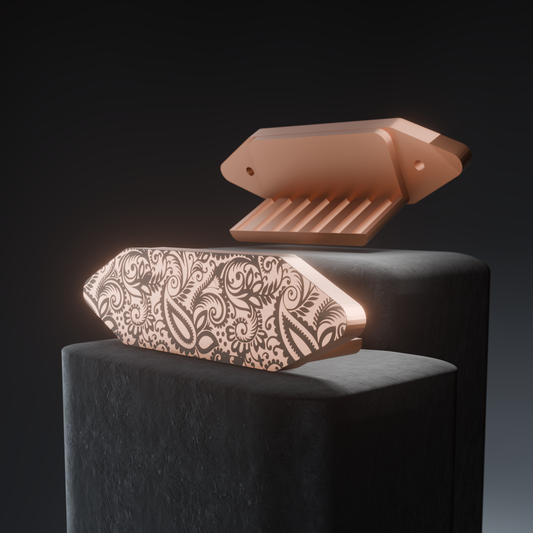 Copper Paisley Stripes